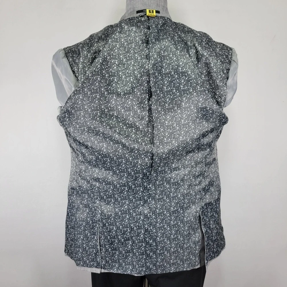 BAR III Men's Sport Coat Blazer Two Button Gray 100% Linen Slim Fit Size‎ 42R